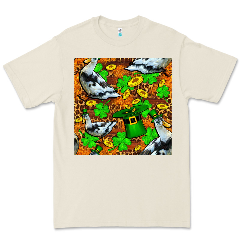 St Patricks  Duck With Leprechaun Hat  Seamless Premium Tee by FaDigitalArtStudio | Teevron