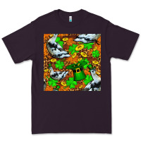 Plum St patricks  duck with leprechaun hat  seamless Premium Tee - FaDigitalArtStudio