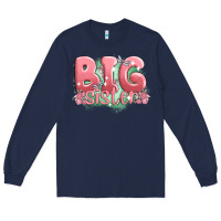 Navy big sister Long Sleeve Tee - MaliasSmallBusiness