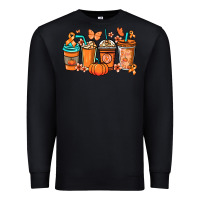 Black Kidney Cancer coffee cups orange ribbon Premium Sweatshirt - NancyCooperArtShop
