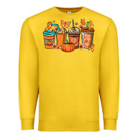 Lemon Kidney Cancer coffee cups orange ribbon Premium Sweatshirt - NancyCooperArtShop