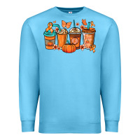 Ocean Blue Kidney Cancer coffee cups orange ribbon Premium Sweatshirt - NancyCooperArtShop