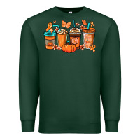 Sports Green Kidney Cancer coffee cups orange ribbon Premium Sweatshirt - NancyCooperArtShop