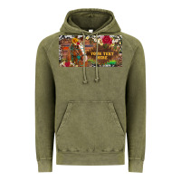 Vintage Olive (preview)western turquoise gemstone horse cowhide leopard floral backg Vintage Hoodie - Artiststas