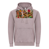 Vintage Zinc (preview)western turquoise gemstone horse cowhide leopard floral backg Vintage Hoodie - Artiststas