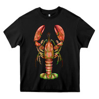 Black lobster Heavy Core Tee - BarkalooDesign