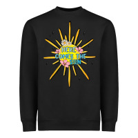 Black here comes the sun Heavyweight Sweatshirt - MaliasSmallBusiness