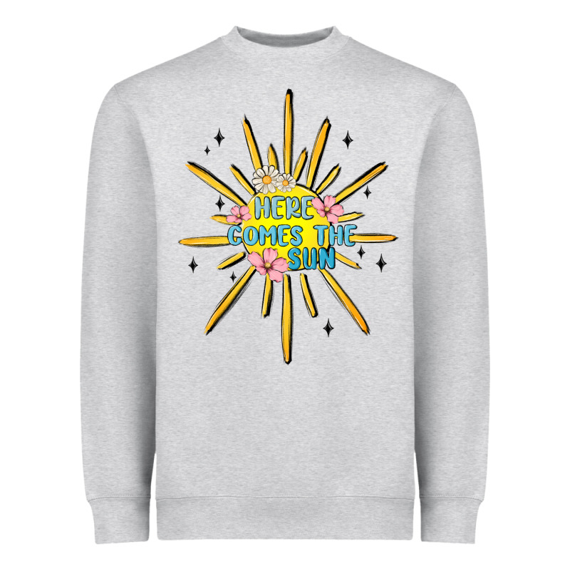 Here Comes The Sun Heavyweight Sweatshirt by MaliasSmallBusiness | Teevron