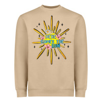 Mushroom here comes the sun Heavyweight Sweatshirt - MaliasSmallBusiness