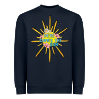 Navy here comes the sun Heavyweight Sweatshirt - MaliasSmallBusiness