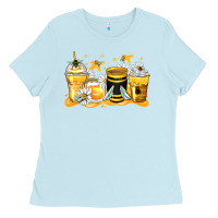 Baby Blue bumble bee coffee cups Ladies Tee - Zillion Design Studio