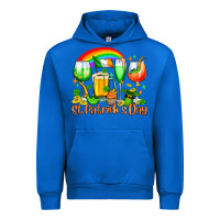 Cobalt St. Patrick's wine glasses Urban Hoodie - OliviaCreatesArt