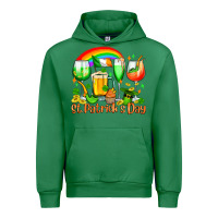 Emerald St. Patrick's wine glasses Urban Hoodie - OliviaCreatesArt