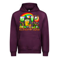 Mauve Wine St. Patrick's wine glasses Urban Hoodie - OliviaCreatesArt