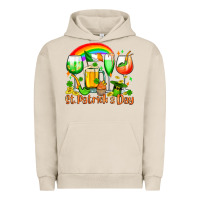 Pigment French Oak St. Patrick's wine glasses Urban Hoodie - OliviaCreatesArt