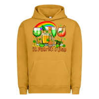 Pigment Peanut Butter St. Patrick's wine glasses Urban Hoodie - OliviaCreatesArt