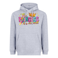 Heather Grey the princess has arrived Heavyweight Hoodie - NancyCooperArtShop