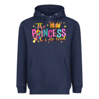 Navy the princess has arrived Heavyweight Hoodie - NancyCooperArtShop
