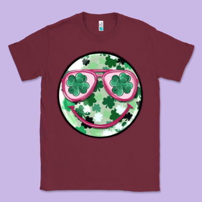 St Patrick's Smiley Classic Tee Designed By Maliassmallbusiness