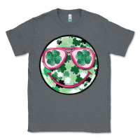 Charcoal Heather st patrick's smiley Classic Tee - MaliasSmallBusiness