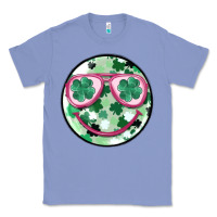 Colony Blue st patrick's smiley Classic Tee - MaliasSmallBusiness