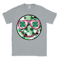 Heather Grey st patrick's smiley Classic Tee - MaliasSmallBusiness