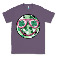 Lavender st patrick's smiley Classic Tee - MaliasSmallBusiness