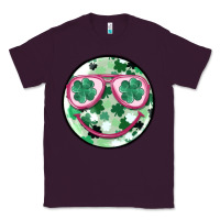 Plum st patrick's smiley Classic Tee - MaliasSmallBusiness