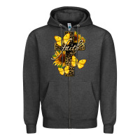 Charcoal Heather Western Faith Zipper Hoodie - LillyAllenDesigns