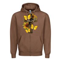 Chestnut Western Faith Zipper Hoodie - LillyAllenDesigns
