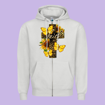 Western Faith Zipper Hoodie Designed By Lillyallendesigns
