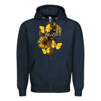 Navy Western Faith Zipper Hoodie - LillyAllenDesigns