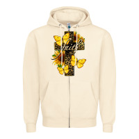 Sandshell Western Faith Zipper Hoodie - LillyAllenDesigns
