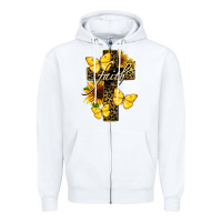 White Western Faith Zipper Hoodie - LillyAllenDesigns