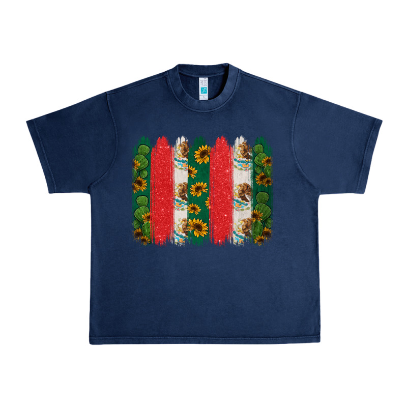 Mexican Flag Brushstroke Urban Heavy Tee by Jasminsmagicworld | Teevron