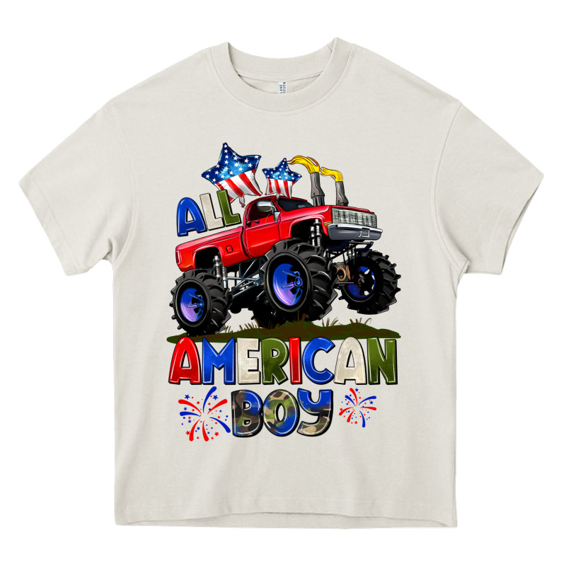 All American Boy 4th July Heavy Core Tee by CowGirlArtShop | Teevron