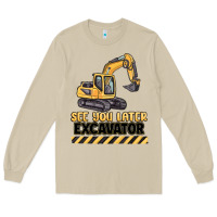 Mushroom see you later excavator Long Sleeve Tee - MaliasSmallBusiness