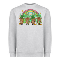 Heather Grey st patrick's day baby highland cow Heavyweight Sweatshirt - MaliasSmallBusiness