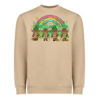 Mushroom st patrick's day baby highland cow Heavyweight Sweatshirt - MaliasSmallBusiness