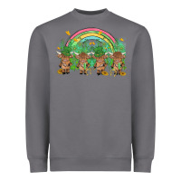 St Patrick's Day Baby Highland Cow Heavyweight Sweatshirt | Teevron