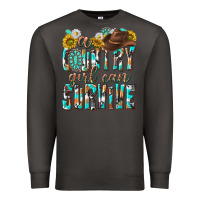 Smoke Western a Country Girl Can Survive Premium Sweatshirt - texasbilliewilder