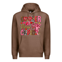 Chestnut Cooler than Cupid Valentine's Day Premium Hoodie - HowdyJamesFarm