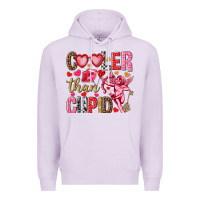 Lilac Cooler than Cupid Valentine's Day Premium Hoodie - HowdyJamesFarm