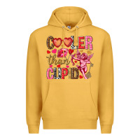 Mustard Cooler than Cupid Valentine's Day Premium Hoodie - HowdyJamesFarm