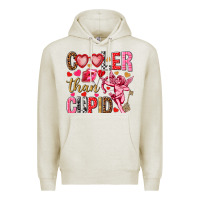 Oatmeal Heather Cooler than Cupid Valentine's Day Premium Hoodie - HowdyJamesFarm
