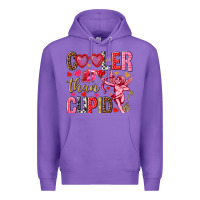 Purple Cooler than Cupid Valentine's Day Premium Hoodie - HowdyJamesFarm