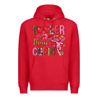 Red Cooler than Cupid Valentine's Day Premium Hoodie - HowdyJamesFarm
