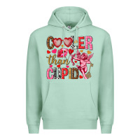 Seafoam Cooler than Cupid Valentine's Day Premium Hoodie - HowdyJamesFarm