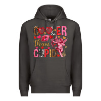 Smoke Cooler than Cupid Valentine's Day Premium Hoodie - HowdyJamesFarm
