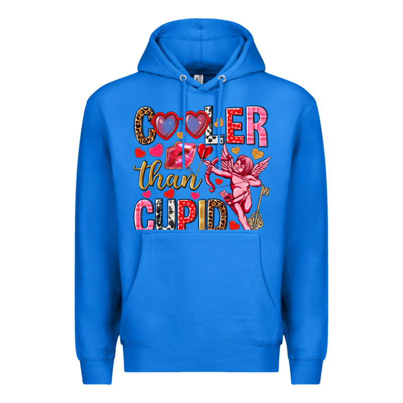 Cooler Than Cupid Valentine's Day Premium Hoodie by HowdyJamesFarm | Teevron